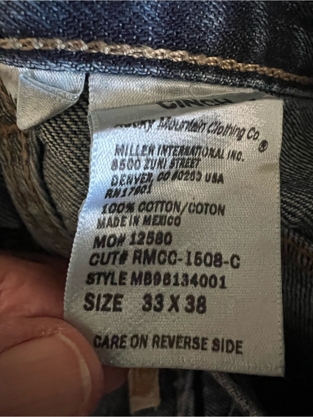 Cinch Men's Mid-Blue Straight Leg Jeans - Picture 4 of 4